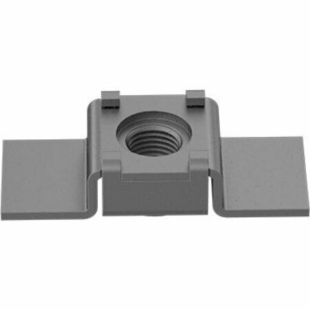 BSC PREFERRED Aligning Weld Nut Steel with Steel Retainer 3/8-24 Thread Size, 5PK 90955A120